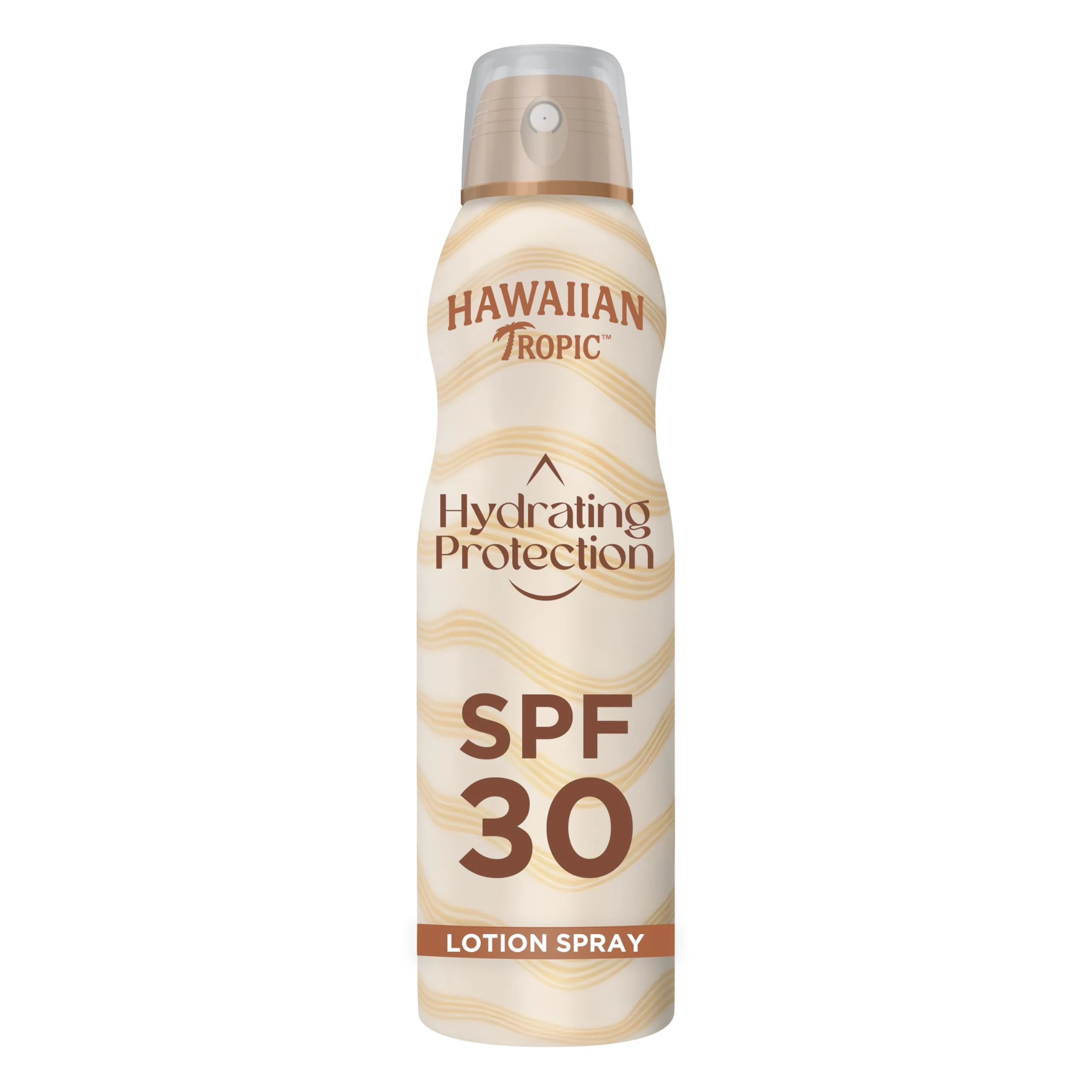 Hawaiian Tropic - Hydrating Protection Sunscreen Spray, Water Resistant SPF 30 UVA + UVB Protection Sun Block, Tropical Scent Sun Lotion, 177 ml