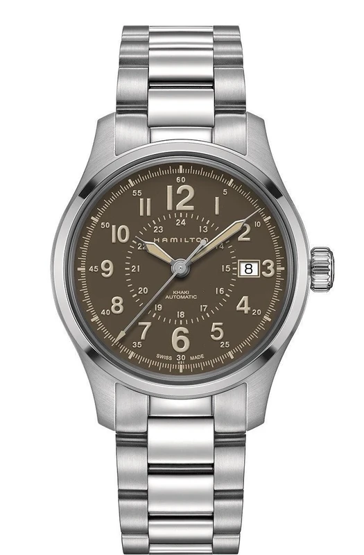 Hamilton H70305193 Silver 40mm Stainless-Steel Khaki Field Auto Mens Watch