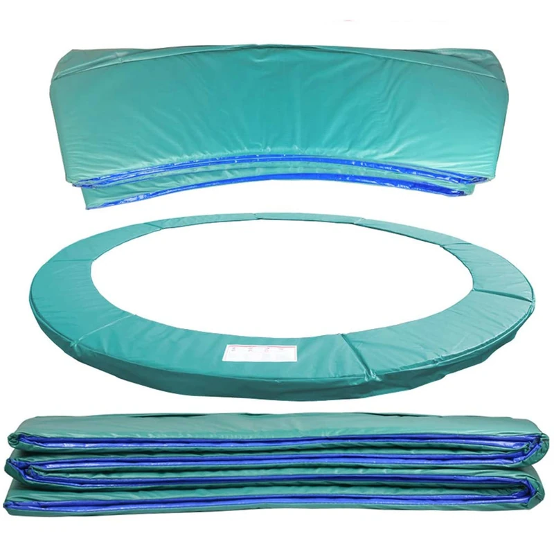 Green Bay 10FT 305cm Premium Replacement Trampoline Surround Pad | UV resistant PVC top | EPE foam(thickness:15mm, width:300mm) | Safety Guard Spring Cover Padding Pads Green for 6 poles Trampoline