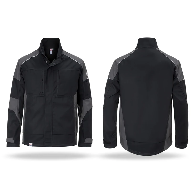 Kubler 12505365-9997-4XL "Activiq" Jacket, Black and Anthracite, 4X- Large