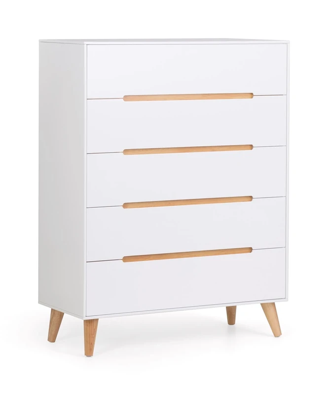 Julian Bowen Alicia 5 Drawer Chest, White