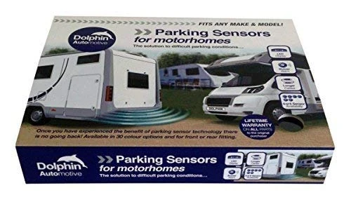 Dolphin Automotive MPS400 Motorhome Camper Van RV Reverse Parking Sensors WIth Audio Buzzer Black, Silver,White, Grey (Storm Grey)