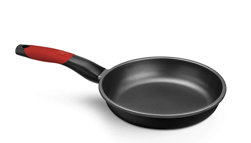 Bra Premiere | Frying Pan 28 cm, Cast Aluminium, Reinforced Non-Stick Tricapple, PFOA-Free, Suitable for All Hobs Including Induction, Red