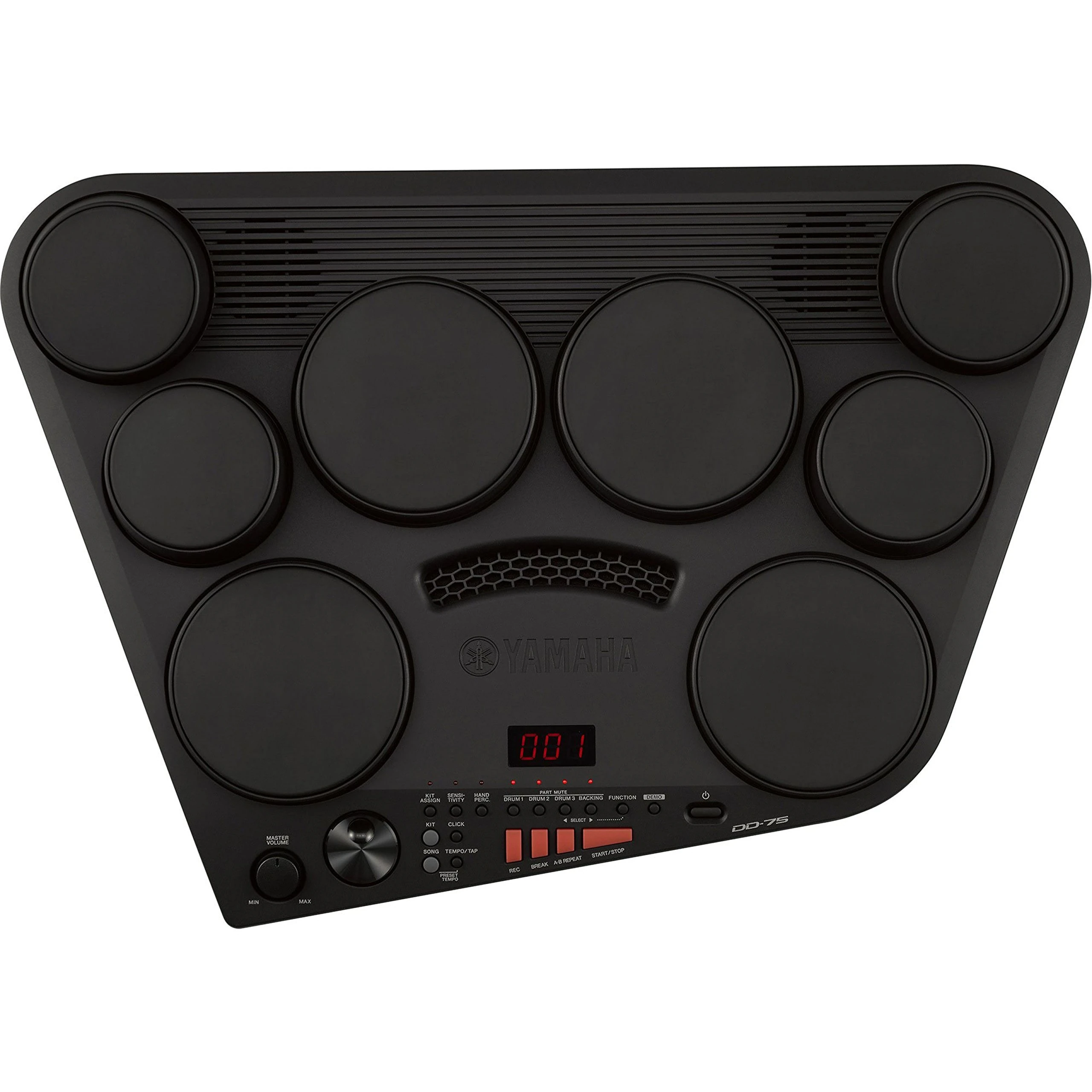 Yamaha DD-75 Portable E-Drums - Black Electronic Drum Set With 8 Touch-Dynamic Pads, Volume Control & Headphone Jack