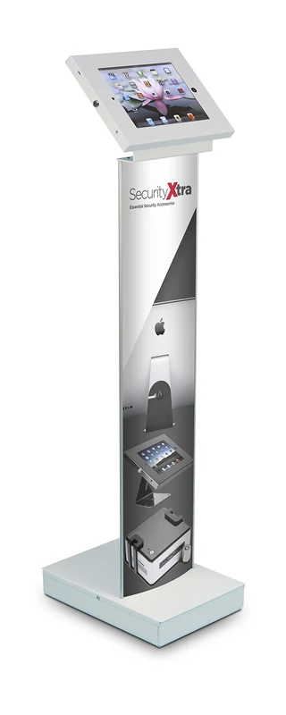 SecurityXtra BrandIT Floor Stand for iPad 2, 3, 4, Air, Air 2, iPad Pro 9.7" - White