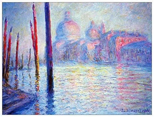 ArtPlaza Monet Claude-Canal Grand Decorative Panel, Wood, Multi-Colour, 80 x 1.8 x 60 cm