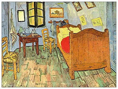 ArtPlaza Vincent-Van Gogh's Bedroom Decorative Panel, Wood, Multi-Colour, 80 x 1.8 x 60 cm
