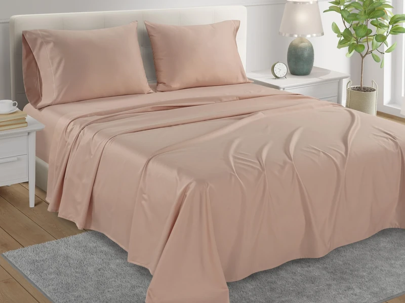 Bed Sheets King- 800 Thread Count Egyptian Cotton Sheets King Size, 4-Piece King Size Sheets Set, Luxury Bedding with Sateen Weave, Long Staple Cotton Sheets, 16" Deep Pocket Fits Mattresses up to 17"