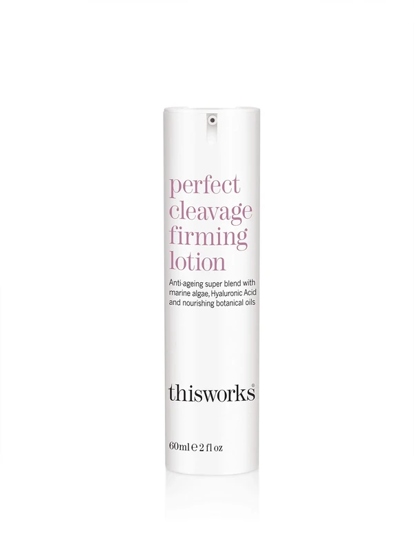 This Works Perfect Cleavage Firming Lotion, The Award-Winning Anti-Ageing Moisturiser for Neck and Décolletage, a Youth-Boosting Skin Tightening Cream with Vitamin C, Algae and Larch Extract, 60 ml