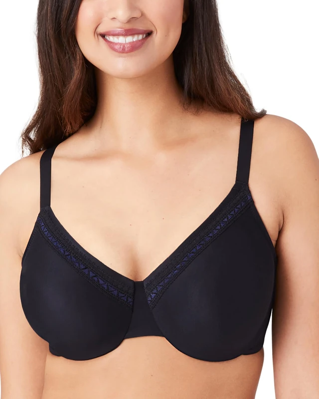 Wacoal Women's Perfect Primer Underwire Bra Demi, Black, 38 E