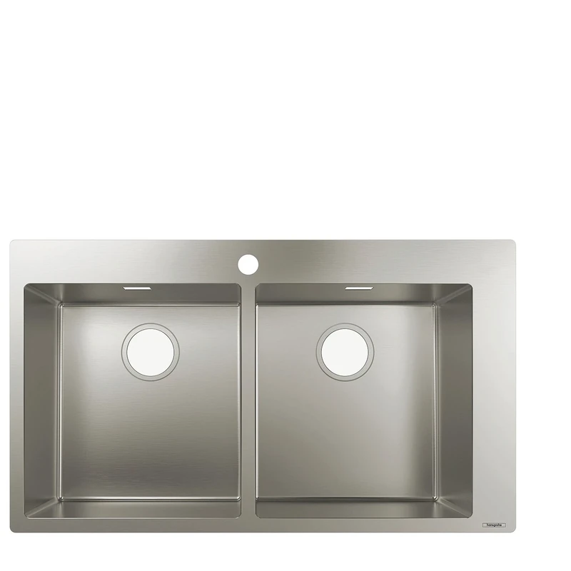 hansgrohe S711-F765 Built-In Sink 370 x 370, stainless steel