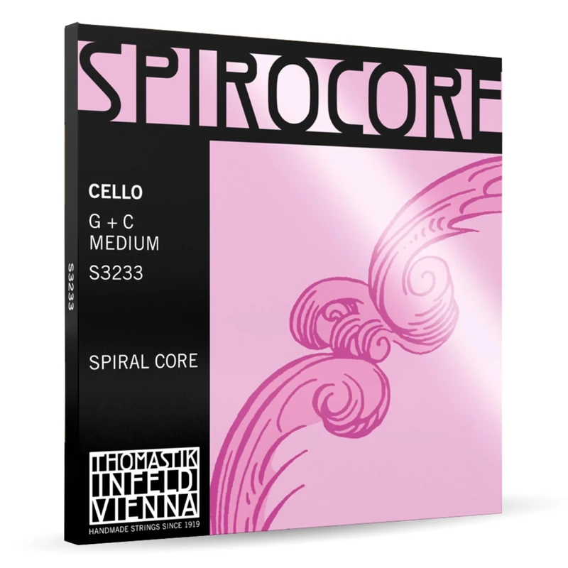 Thomastik-Infeld Spirocore Cello Strings - Flexible Set with Exceptional Sound and Bow Response - Durable and Versatile Cello Strings 4/4 Full Set - Globally Recognized