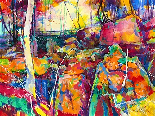 The Art Group "Puzzlewood Doug Eaton Canvas Print, Multi-Colour, 60 x 80 x 1.3 cm