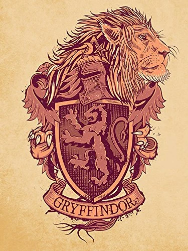 Pyramid International "Gryffindor Crest Harry Potter Canvas Print, Multi-Colour, 60 x 80 x 1.3 cm