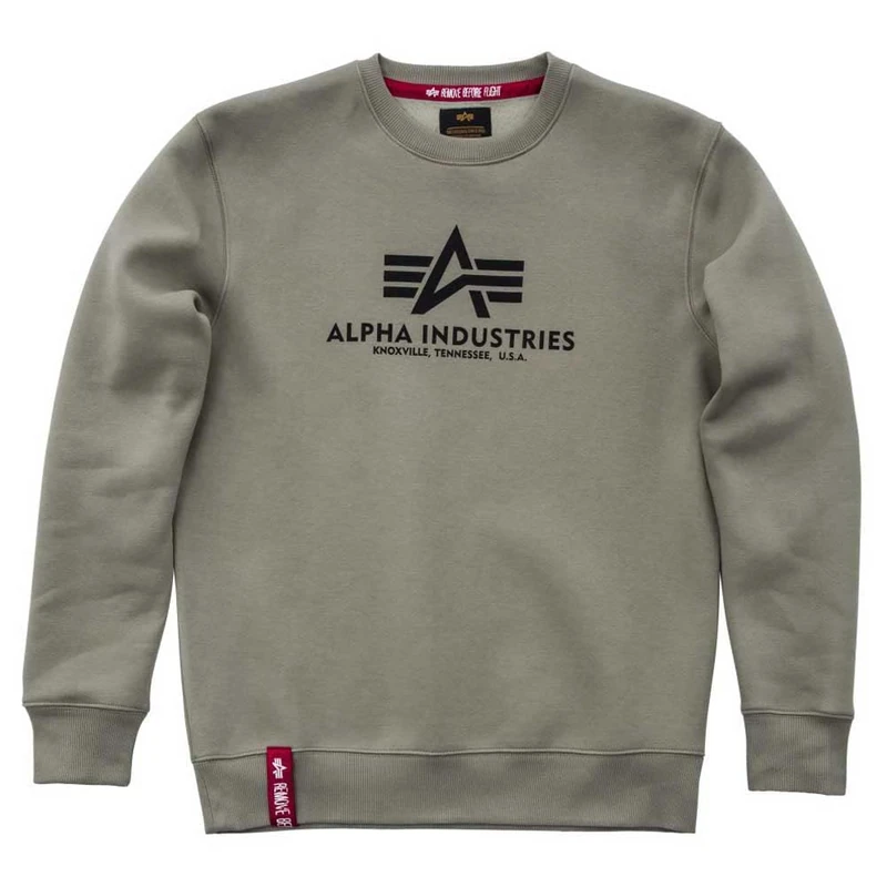Alpha Industries Basic Sweater Sweatshirt for Men Olive