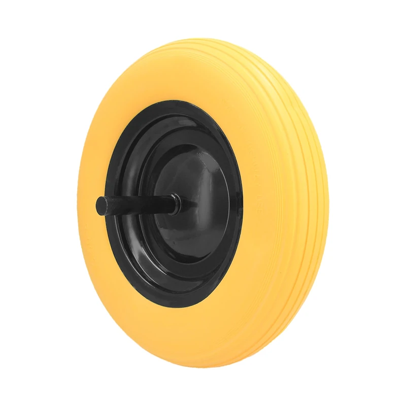 Solid Wheel for Wheelbarrows Used for Construction and Gardening - Professional or Home Use - Puncture Resistant