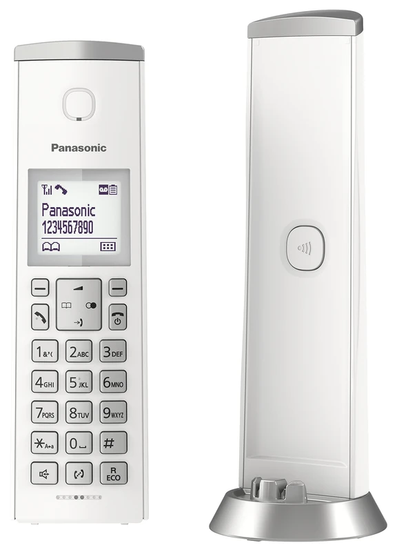 Panasonic KX-TGK220 – Telephone (DECT Phone, Wireless Terminal, Speaker, 120 Inputs, Caller ID, White) - Image 1