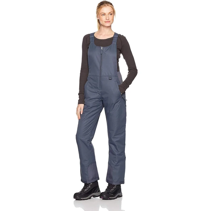 ARCTIX Women's Essential Insulated Overalls skiing bibs, Steel, S UK