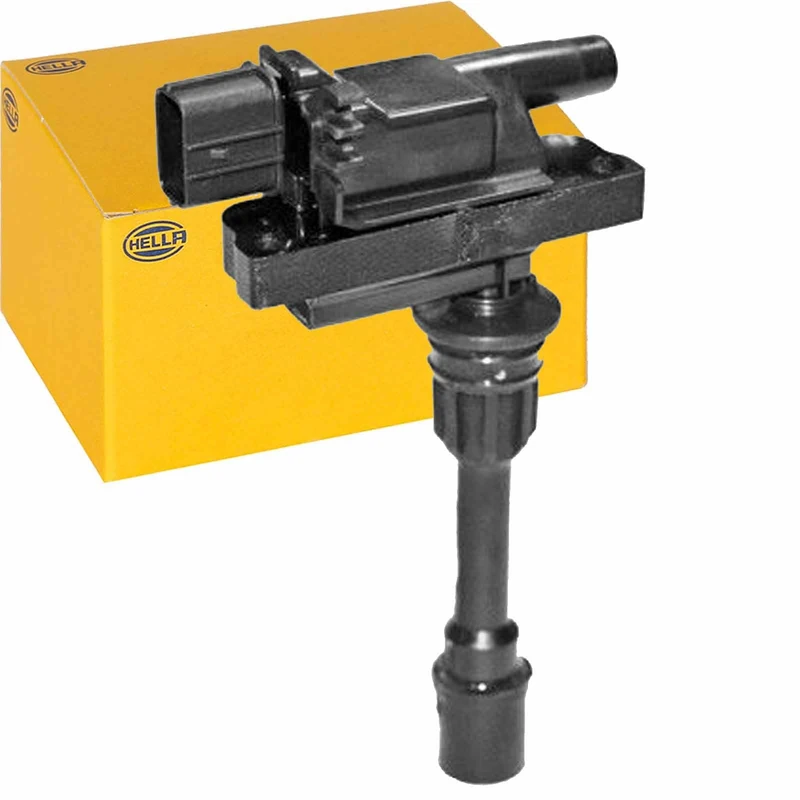 HELLA 5DA 358 057-011 Ignition Coil - 12V - 3-pin connector - Flush-Fitting Pencil Ignition Coils - Bolted