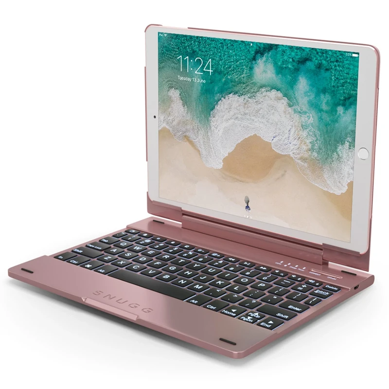 The Snugg B071WC4297 Keyboard and Folio case for Apple 10.5 iPad Pro - Rose Gold