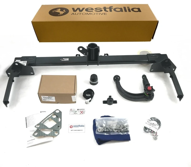 Westfalia Detachable Towbar for Vauxhall Astra K 5-door Hatchback (09/2015-12/2021) - Includes 13-pin Vehicle-specific Wiring Kit
