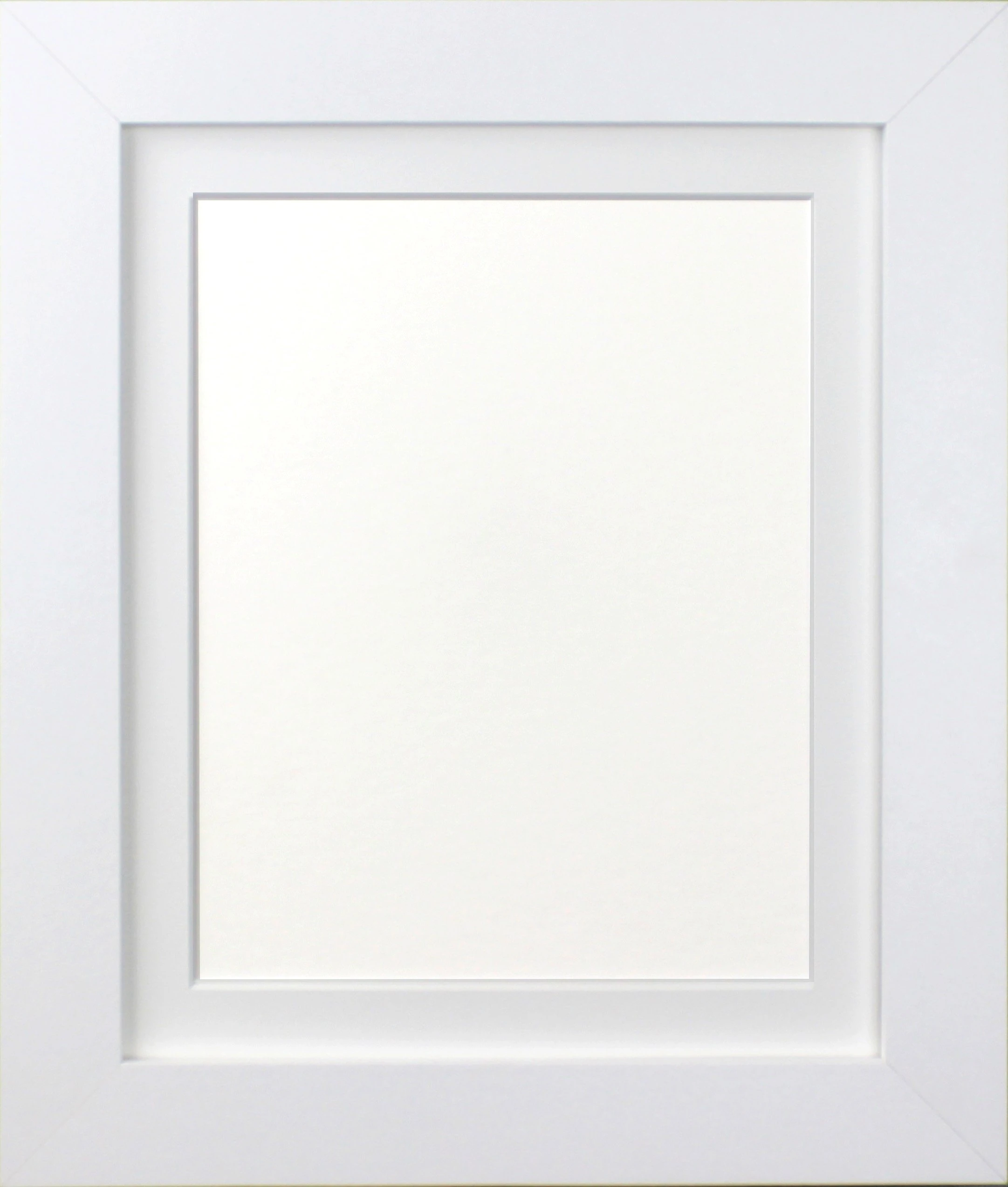 FRAMES BY POST London Picture, Plastic Glass, Photo and Poster Frame, White with White Mount, A1 Image Size A2