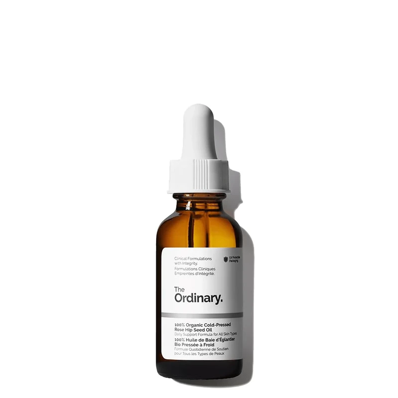 The Ordinary 100% Organic Cold-Pressed Rose Hip Seed Oil, Addresses Signs of Aging by Improving the Appearance of Uneven Skin Tone, Supporting Skin Elasticity, 30ml
