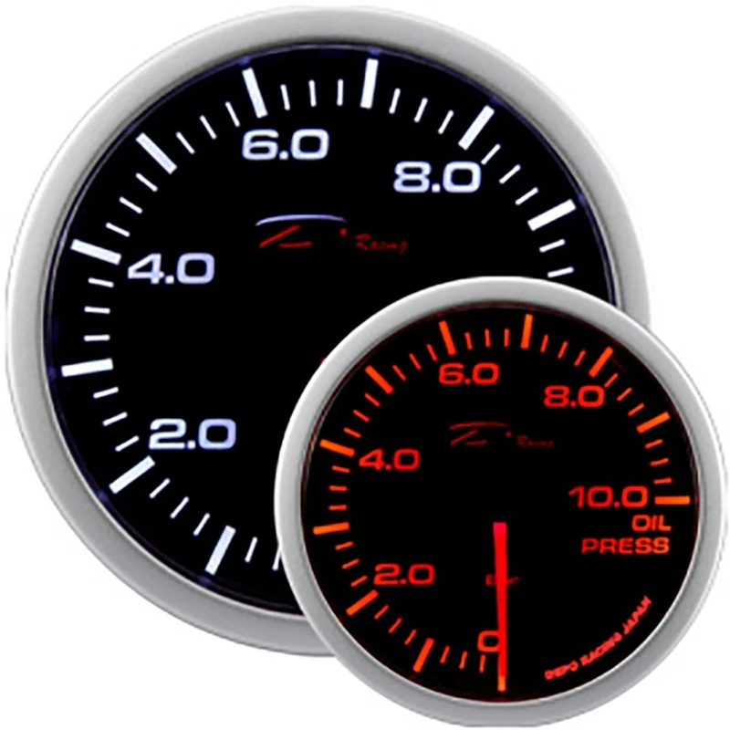 Depo Racing WA-Series Instrument/Gauge - Oil Pressure 0,0>10,0 bar - 52mm