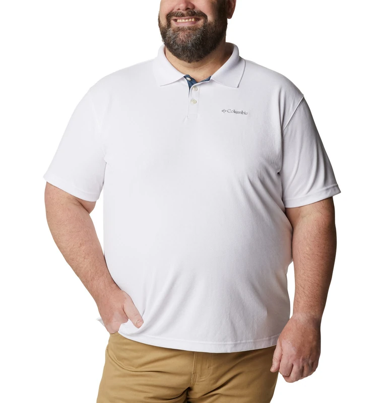 Columbia Men's Utilizer Polo Polo Shirt, White, Size XXL