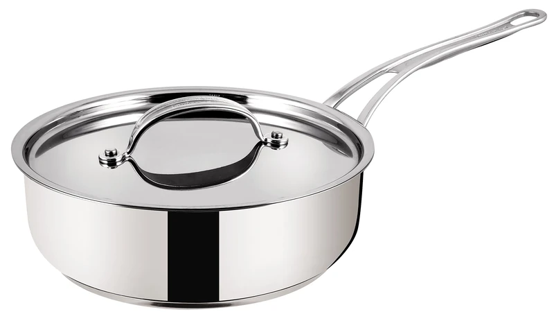 Tefal Jamie Oliver Premium Series Non-Stick Sautepan & Lid - 24cm, Stainless Steel