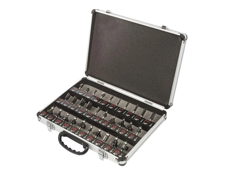 Trend 30 Piece Router Bit Starter Set, 1/4 Inch Shank, Tungsten Carbide Tipped, Aluminium Case Included, SET/SS31X1/4TC