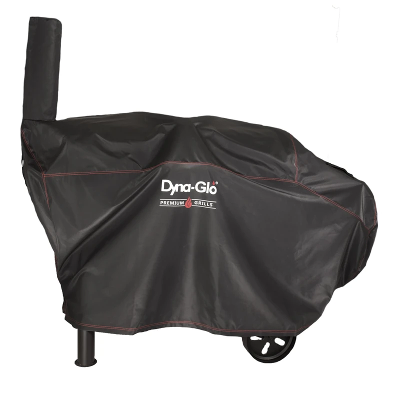 Dyna-Glo Barrel Charcoal Grill Cover, 3-Year Warranty, Fits up to 75.35" x 34.5" x 60.0", Heavy-Duty PVC and Polyester, Premium BBQ Cover