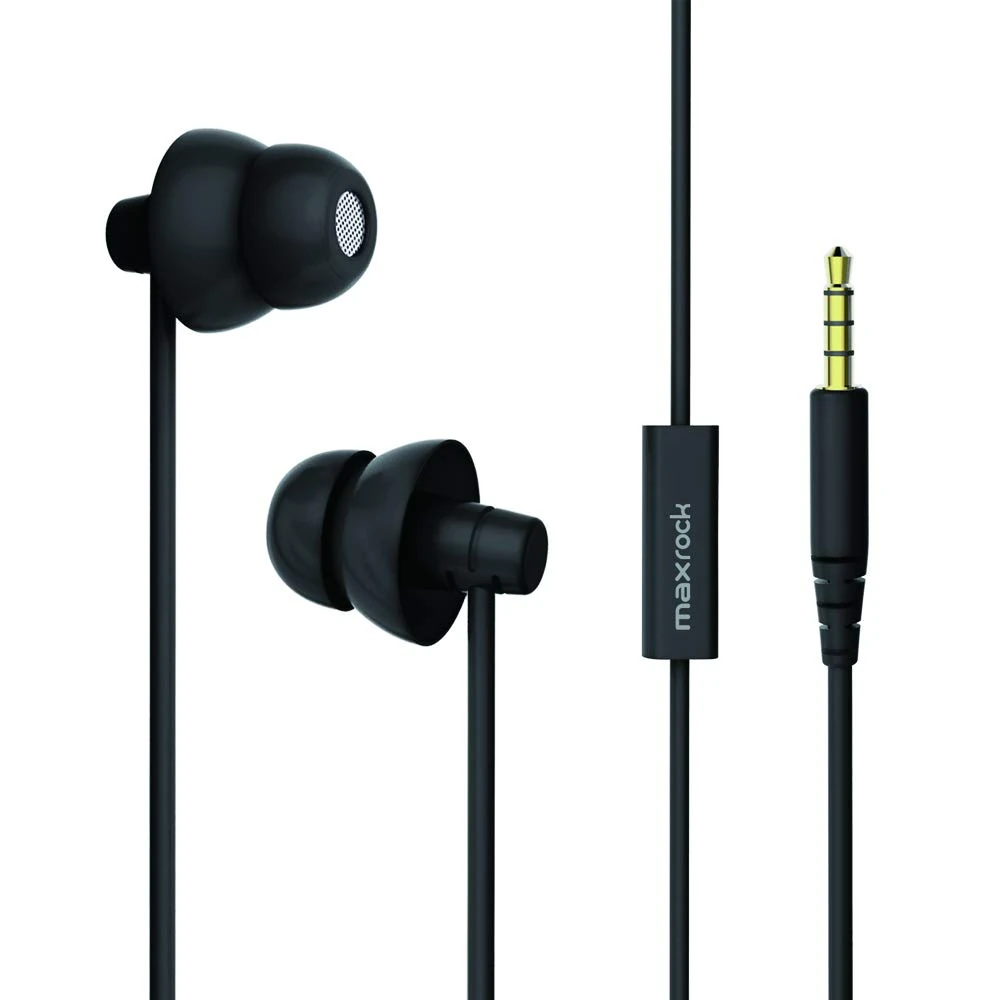 maxrock Sleep Earphones Earplugs, Comfortable Noise Isolating Sleep Earbuds Headphones with Ultra Soft Silicone Perfect for Insomnia, Side Sleeper, Snoring, Air Travel, Meditation/Relaxation(Black)