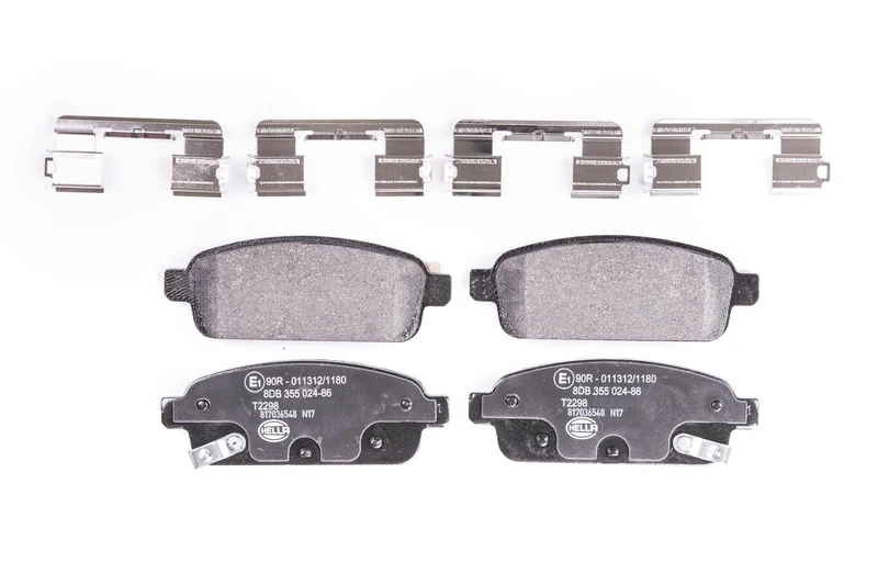 HELLA 8DB 355 024-861 Brake pad set - with acoustic wear warning - T2298 - for e.g. HOLDEN / OPEL / VAUXHALL