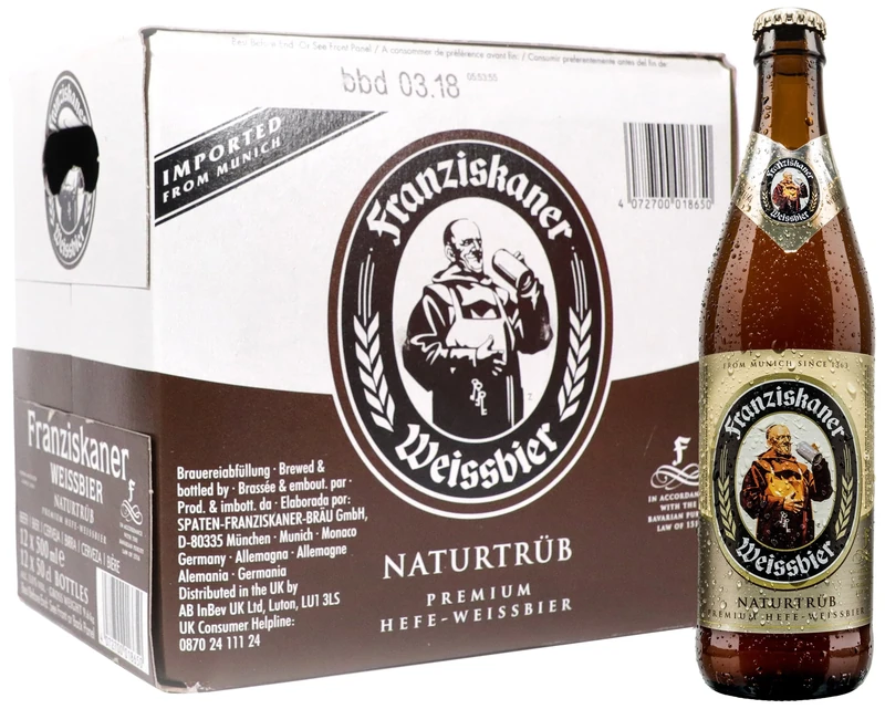 Franziskaner Weissbier Beer, 12 x 500 ml