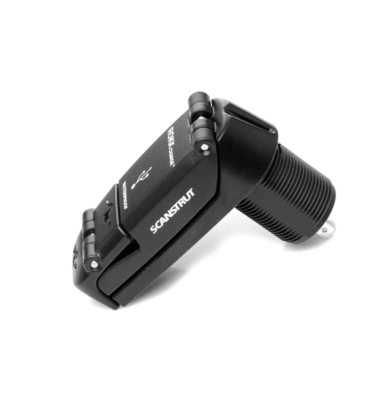 Scanstrut ROKK Waterproof USB Charger – IPX6 Dual USB-A Fast Charging Port | 12/24V Marine & RV Power Socket