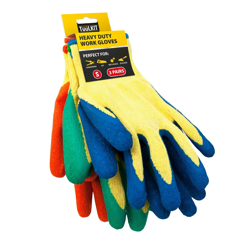 TUULKIT Gardening Gloves - Men & Women, 3 Pairs Thorn Proof Work Gloves for DIY, Construction & Building