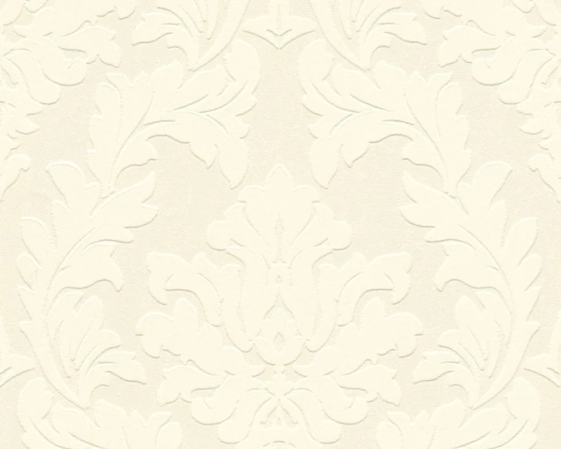Architects Paper Castello 335801 33580-1 Non-Woven Wallpaper Luxury Classic Baroque 10.05 m x 0.52 m Cream Metallic Made in Germany