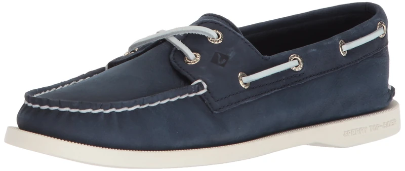 Sperry Women's A/O 2-Eye Boat Shoe, Navy, 3 UK