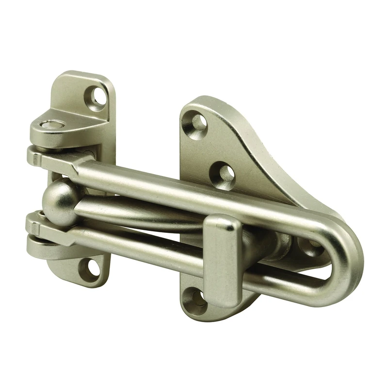 Defender Security U 11316 Swing Bar Door Guard - Satin Nickel