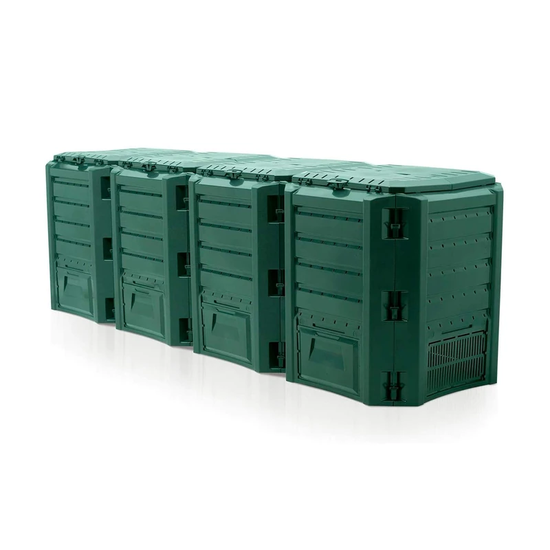 Prosper Plast IKSM1600Z-G851 261 x 71.9 x 82.6 cm Module Compogreen Composter - Green