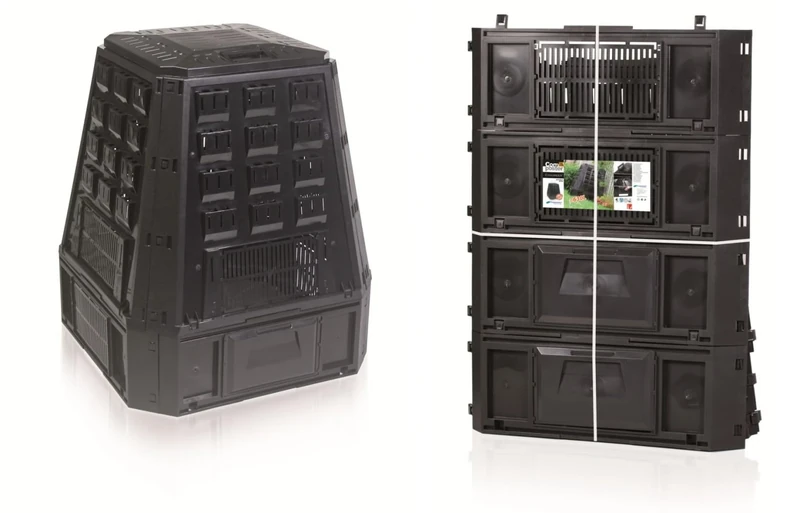 Prosper Plast IKEL630C-S411 90 x 91 x 107 cm Evogreen Composter - Black (4-Piece)