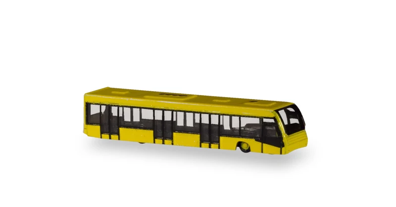 Herpa Wings Scenix 562591 Airport Bus Set of 4 Yellow (1/400 Scale ) - Image 1