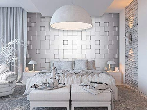 WALPLUS Mural Cubes Wall Stickers 7.5x93.5cm Multi-Colour Vinyl Removable Self Adhesive Decorative Wall Art Decals for Bedroom Living Room - Image 1