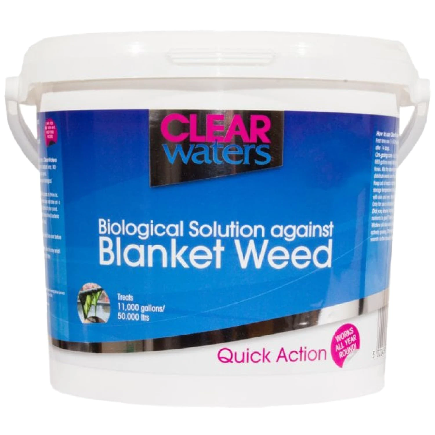 ClearWaters Blanket Weed Treatment for Ponds – 5L Bucket to Treat 50,000 L/Maintain 400,000 L – Quick Action Pond Weed Treament for Blanket Weed – Pond Cleaner Safe for Fish and Wildlife