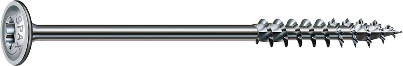 Spax Wood Screw 6.0 x 180 mm Pack of 100, T-Star Plus, Overhead, Partial Thread, 4Cut mm, WIROX A3J, 251010601805