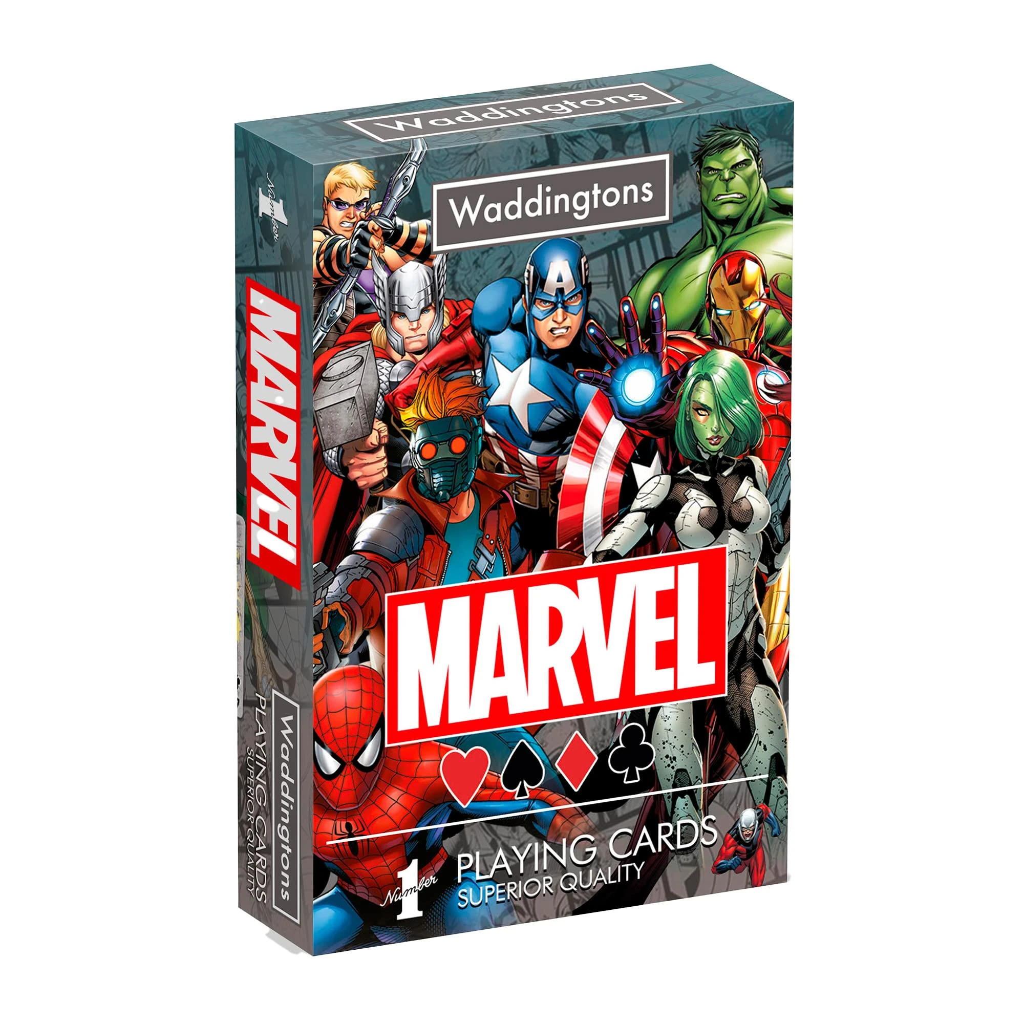 Waddingtons Number 1 Marvel Universe Playing Cards – Play with Superheroes Like Iron Man, Spider-Man & Captain America – Fun Gift for Kids & Adults Ages 6+