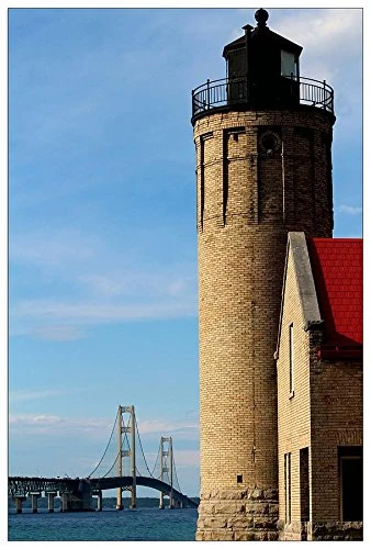 ArtPlaza Art Studio-Lighthouse II Decorative Panel, Wood, Multi-Colour, 60 x 1.8 x 90 cm