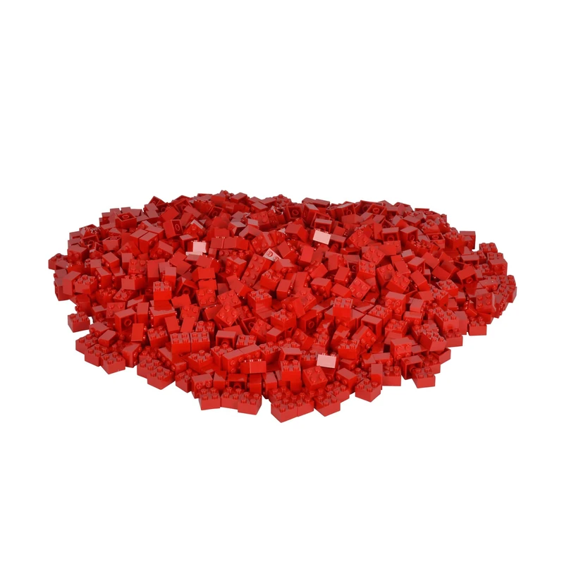 Simba 104114117 "Blox 4-Stud Red Building Blocks Set (1000-Piece)