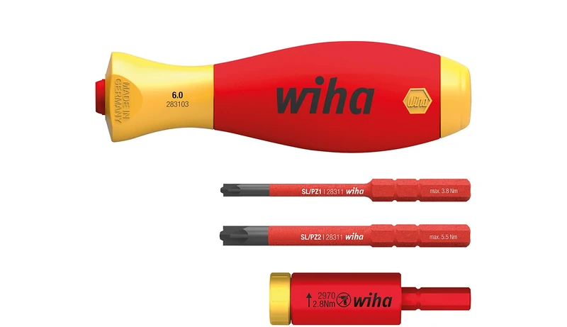 Wiha S4 easyTorque Adapter Electric 2,8 Nm, Red/Yellow, (29701280S4)